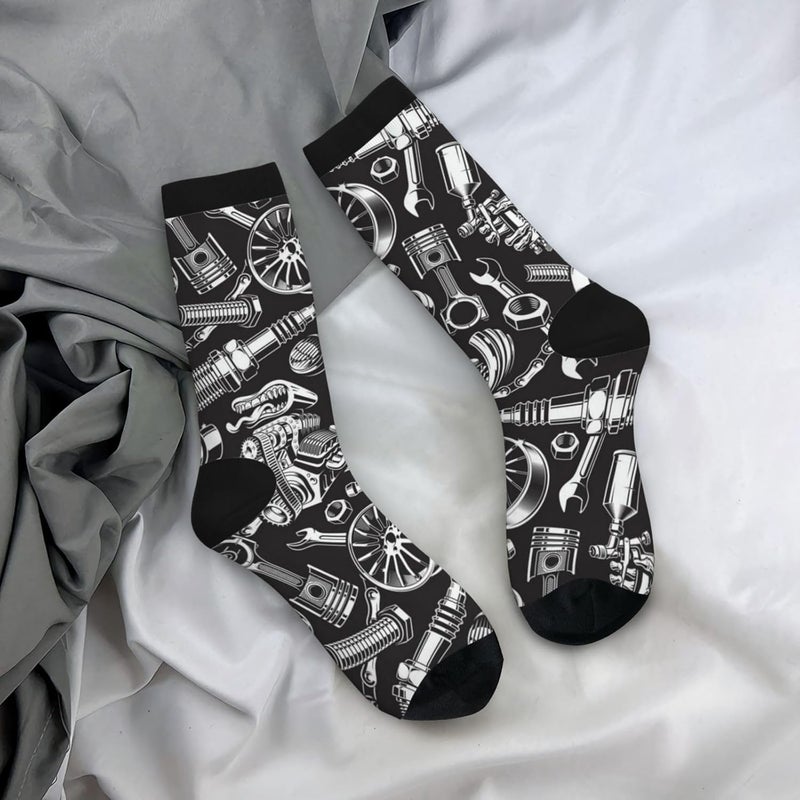 Poream Novelty Funny Crew Socks, Cool Breathable Dress Socks Gift For Men Women - Image 2